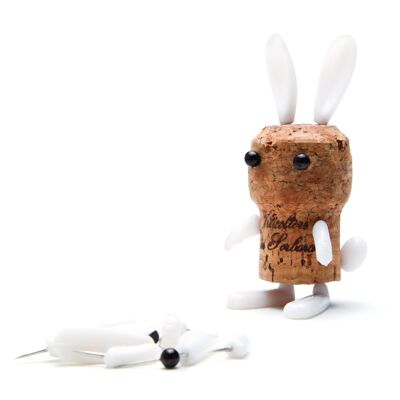 Corkers Rabbit - spille decorative in sughero
