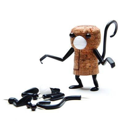 Corkers Monkey - decorative cork stopper pins