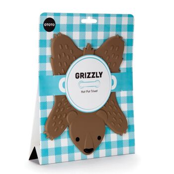 Grizzly marron - dessous de plat ours brun 3