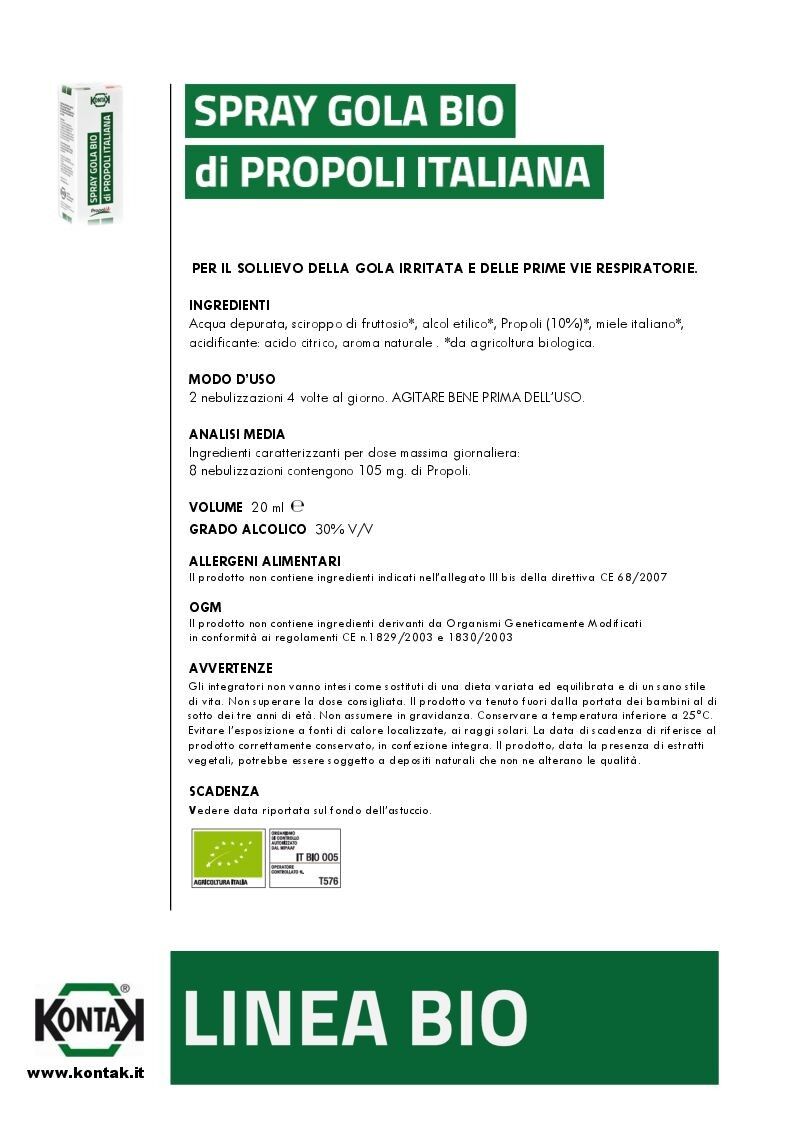 Spray Gola di Propoli BIO Adulti
