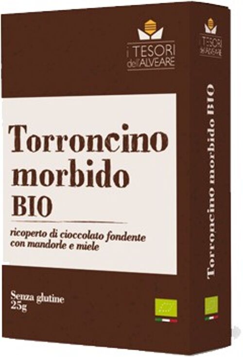 Torrone e Torroncino Morbido Bio ricoperto di Cioccolato Fondente