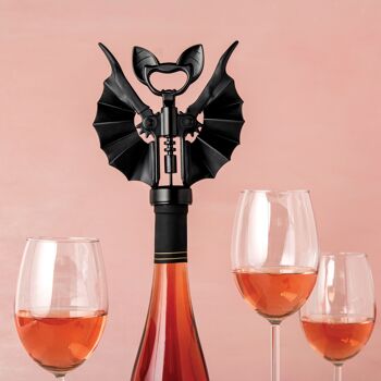 Vino - tire bouchon chauve souris - cadeau Halloween - fête des pères 7