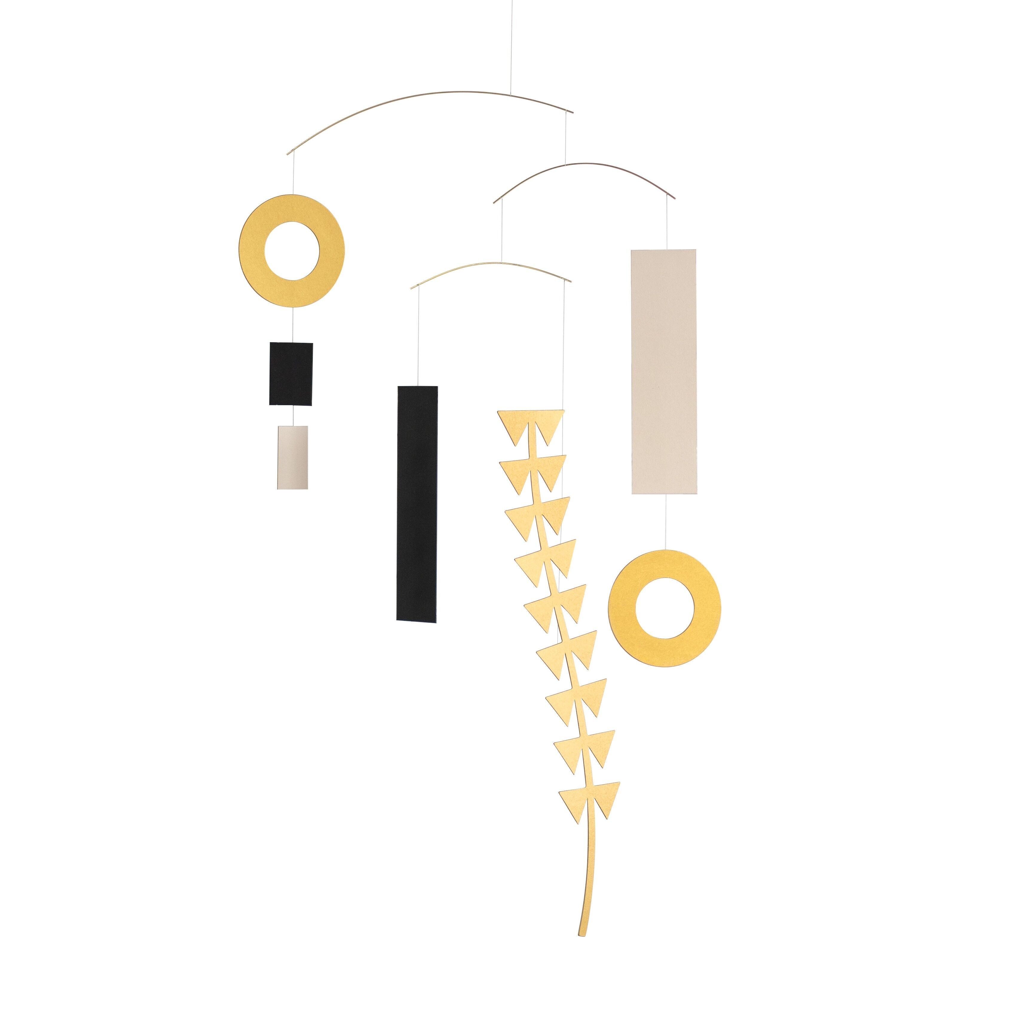 Mobile Klimt, grand format, art en papier suspendu