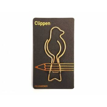 Clippen Bird display 24 pièces - trombone oiseau - porte crayon 4