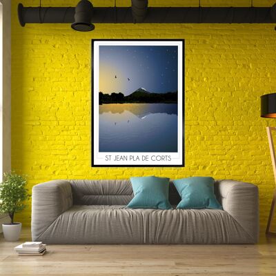 Poster di Lac St Jean Pla de Corts 30x42 cm