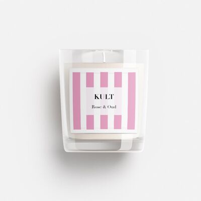 Soy wax candle "Rose & Oud wood"
