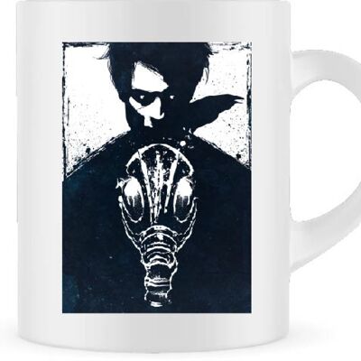 Taza del hombre de arena | Taza de café | taza de té | Diseño en blanco y negro | Regalo