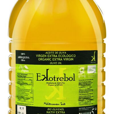 Huile d'olive extra vierge BIO Ekotrebol- 5l