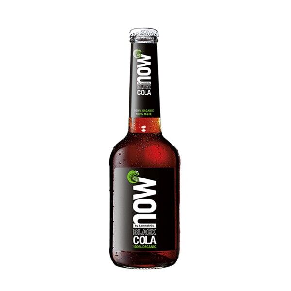 Soft drink Black Cola Now-330cl glass bottle