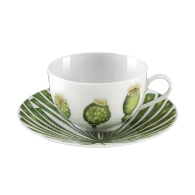 Ikebana - Set of 6 coffee cups and saucers - Médard de Noblat