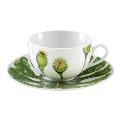 Ikebana - Set of 6 tea cups and saucers - Médard de Noblat