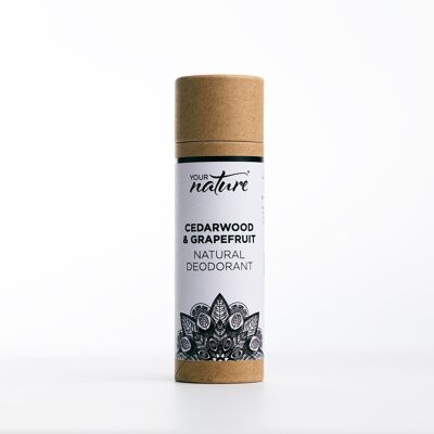 Cedarwood & Grapefruit - natural deodorant stick