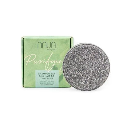 NAUA Shampoing Solide - Purifiant - Cheveux Gras ou Pellicules