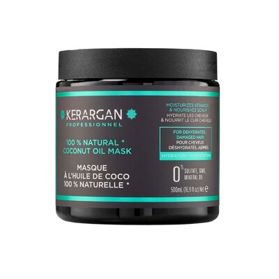 Kerargan - Maschera idratante per capelli con olio di cocco - 500ml