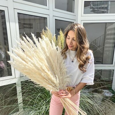 DELUXE PAMPAS GRASS LONG | WHITE