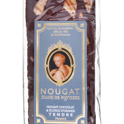 Barre Nougat Chocolat écorce d'orange 100 g