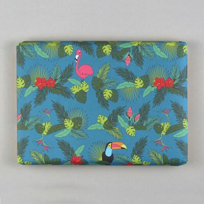 Flamingo Fiona wrapping paper