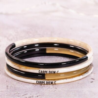 1 "Carpe Diem" message band - 3 mm black