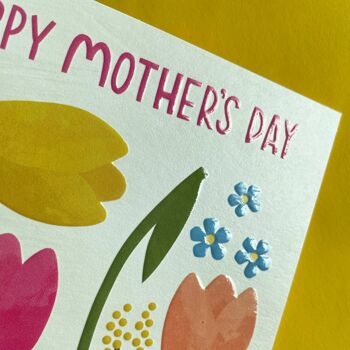 Carte tulipes "Bonne fête des mères" 2