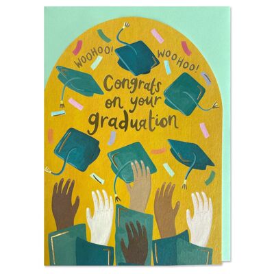 Tarjeta 'Felicidades por tu graduación'