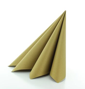 Serviettes dorées jetables en Linclass® Airlaid 40 x 40 cm, 12 pièces 3