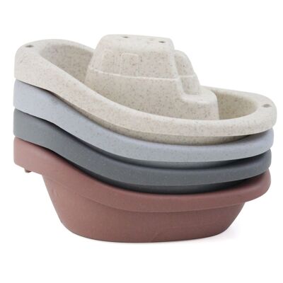 Set of 4 recycled wheat straw bath boats