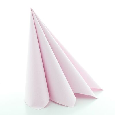 Servilletas desechables rosa claro de Linclass® Airlaid 40 x 40 cm, 12 piezas