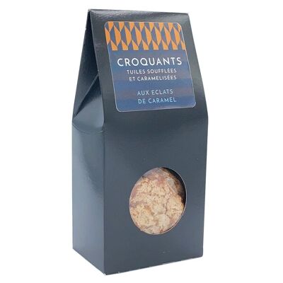 astuccio croccante con chips di caramello HARLEQUIN 100g x 12