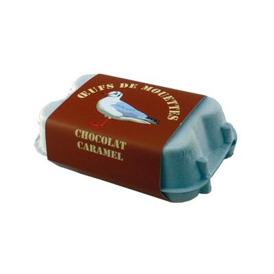 Boite à œufs de mouette caramel 75g x 16