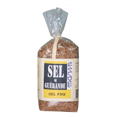 Coarse Guérande salt bag with Crazy Salt 200g x12