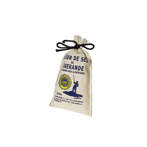 Sac toile fleur de sel 50g x 12