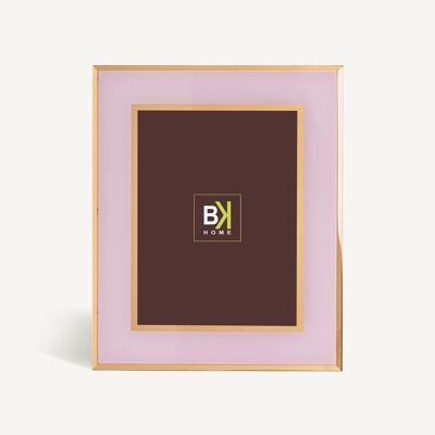 Round gold photo frame 20x25cm