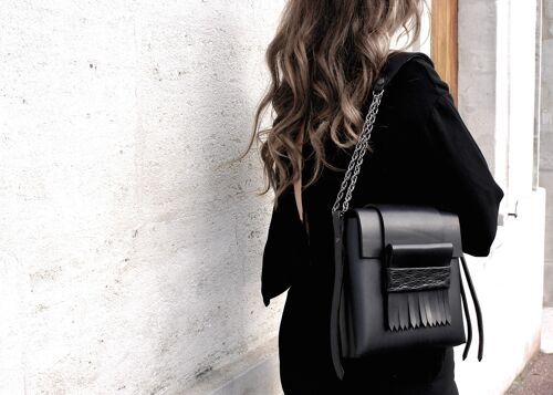 Sac en cuir  Chloé Mini  - 2 way bag black