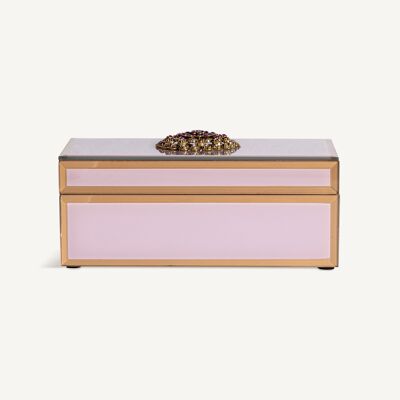 Rose gold jewelry box - 21x13x8cm