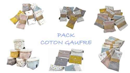 PACK ÉCOLO COTON GAUFRÉ