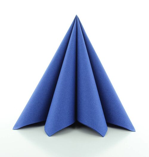 Einweg Serviette Royalblau aus Linclass® Airlaid 40 x 40 cm, 12 Stück