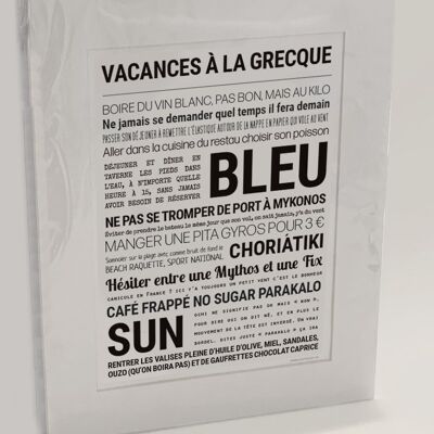 Poster "Greek Holidays"