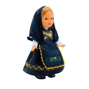Poupée de collection de 25 cm. robe régionale typique Leonesa Maragata (León), fabriquée en Espagne par Folk Crafts Dolls. 2