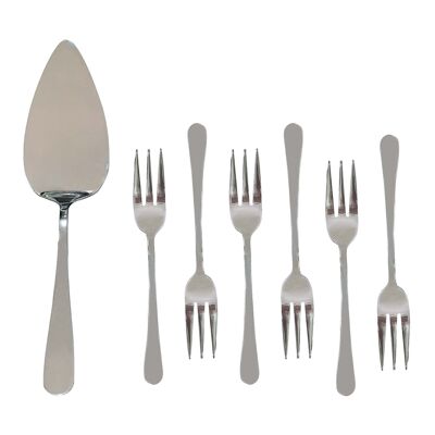 Set of 2 Aluminum Metal Utensils Spoon and Fork Wall Decors Silver - Olivia & May