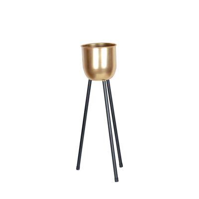 SUPPORTO PER PIANTE CON VASO D'ORO H.62,5CM