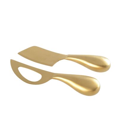 GOLDEN CHEESE CUTLERY - SET OF 2