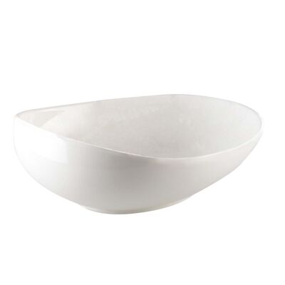 WHITE CERAMIC SOUP PLATE 22CM