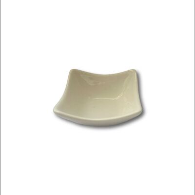 WHITE SQUARE CERAMIC CUP