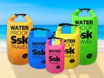 Sac / sac à dos étanche pour ranger vos objets Résistant à l'eau Idéal pour le trekking, la pêche, la navigation, l'escalade, le surf, le paddle surf, (2 LITRES) 14