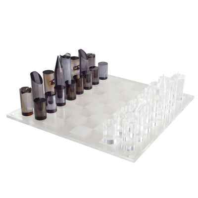 ACRYLIC CHECKERS / CHESS GAME