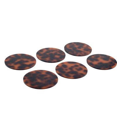 LEOPARD COASTERS - SET OF 6