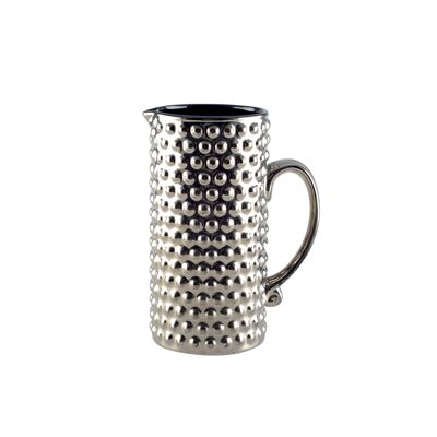 SILVER PITCHER WITH BLACK INSIDE H.19CM