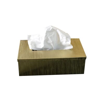 MATTE GOLDEN TISSUE BOX