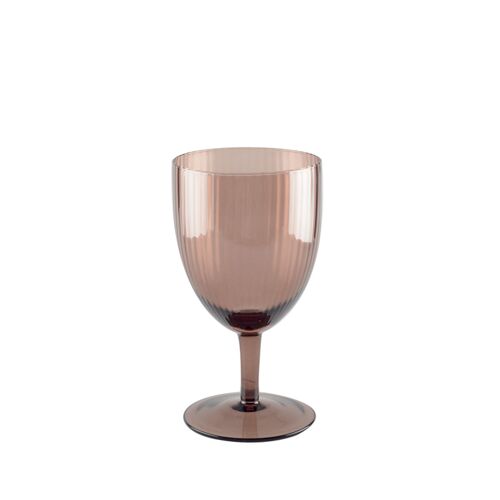 VERRES A VIN MARRON - LOT DE 6