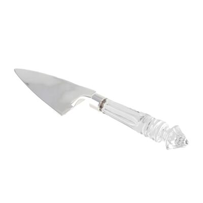 CRYSTAL HANDLE PIE SERVER